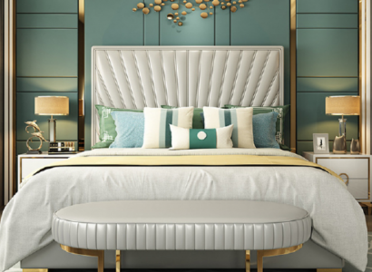 Holz Design Bett Doppel Luxus Modernes Hotel Gestell Schlaf Zimmer Neu